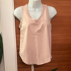 C&C California Light Pink V-Neck Tank Top